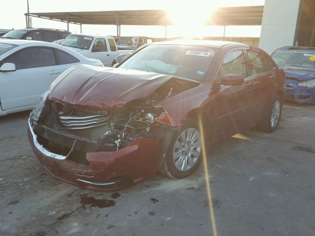 1C3CCBAB8EN204902 - 2014 CHRYSLER 200 LX MAROON photo 2