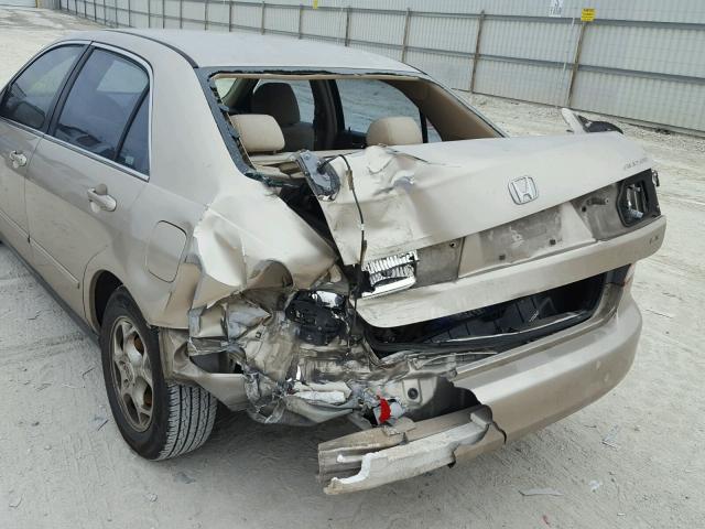 1HGCM56333A051198 - 2003 HONDA ACCORD LX GOLD photo 9