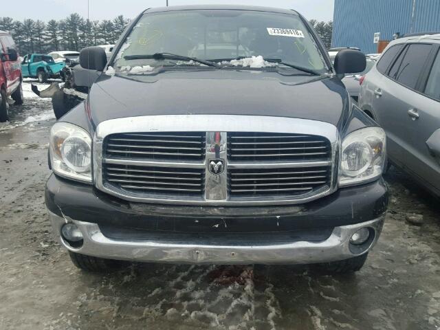 1D7HU18217S123670 - 2007 DODGE RAM 1500 S BLACK photo 9