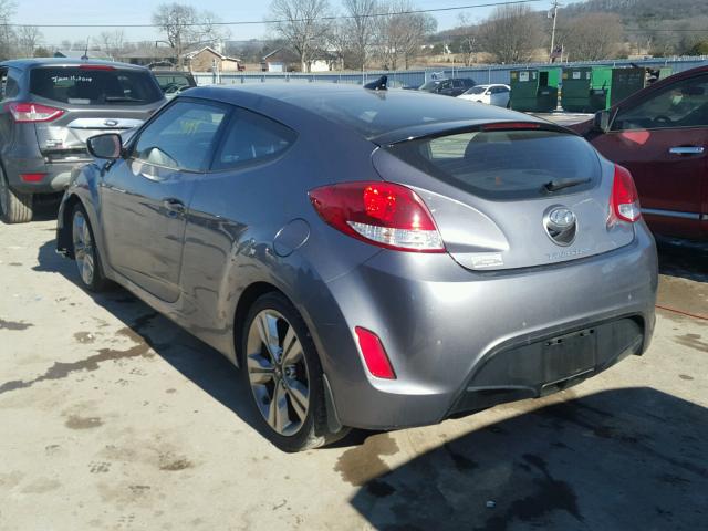 KMHTC6AD8GU251775 - 2016 HYUNDAI VELOSTER B SILVER photo 3