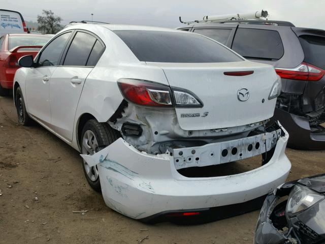 JM1BL1UF3B1423656 - 2011 MAZDA 3 I WHITE photo 3