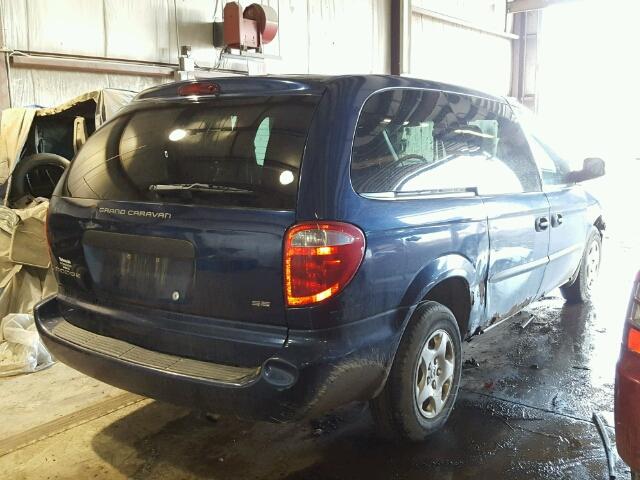 1D4GP24373B195486 - 2003 DODGE GRAND CARA BLUE photo 4