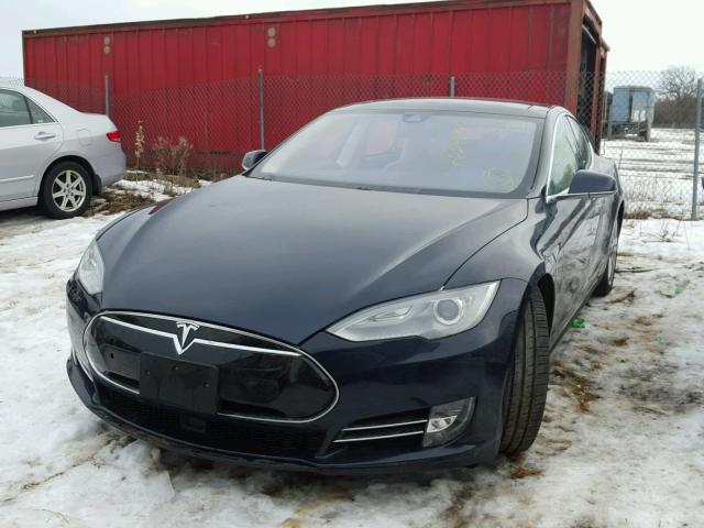 5YJSA1H27EFP63823 - 2014 TESLA MODEL S BLACK photo 2