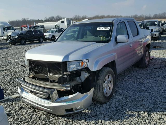 5FPYK1F49AB002496 - 2010 HONDA RIDGELINE SILVER photo 2