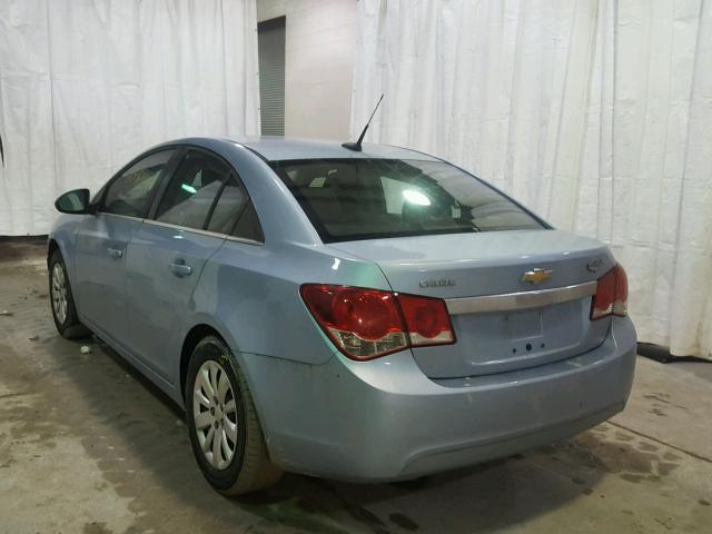 1G1PC5SH4B7104712 - 2011 CHEVROLET CRUZE LS BLUE photo 3