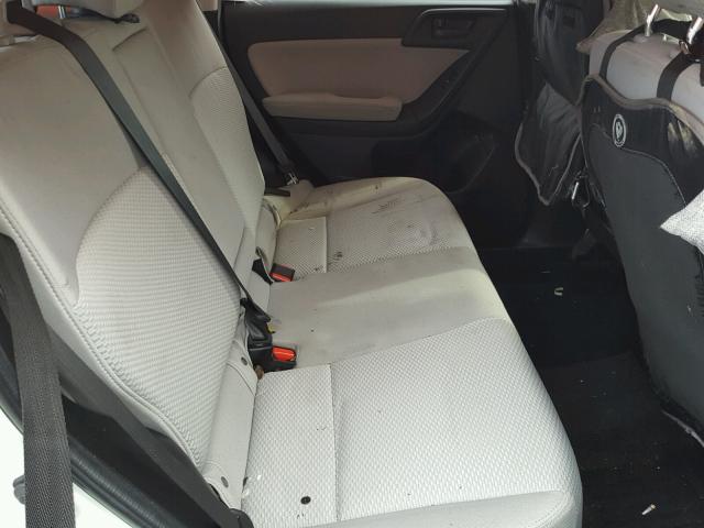 JF2SJAECXEH443331 - 2014 SUBARU FORESTER 2 WHITE photo 6