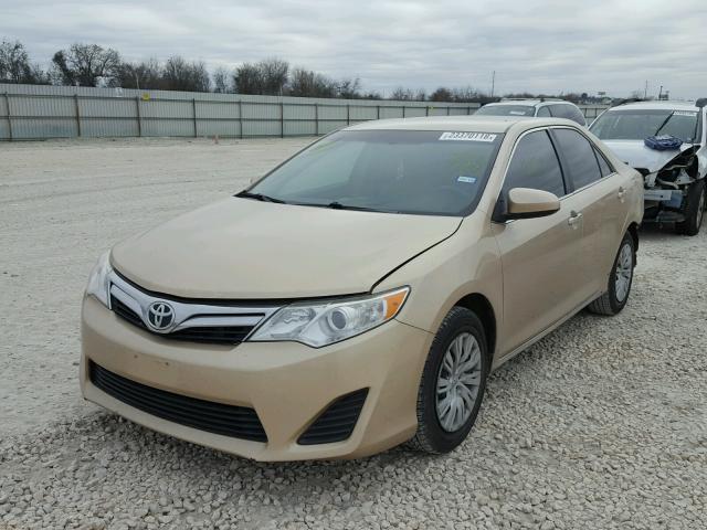 4T4BF1FK7CR201852 - 2012 TOYOTA CAMRY BASE TAN photo 2