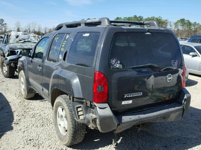 5N1AN08W45C608913 - 2005 NISSAN XTERRA OFF GRAY photo 3