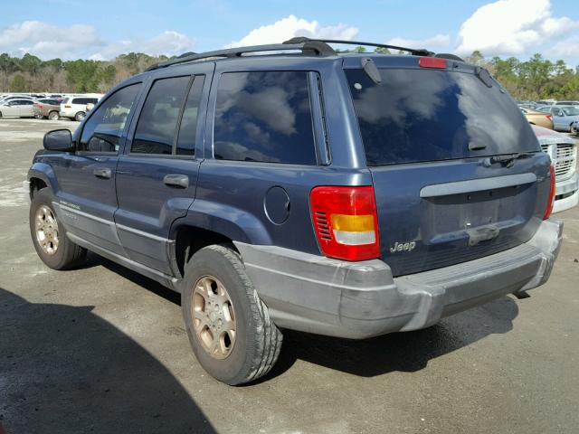 1J4GX48S91C737053 - 2001 JEEP GRAND CHER BLUE photo 3