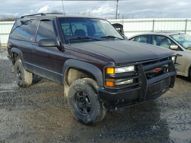 3GNEK18RXVG190604 - 1997 CHEVROLET TAHOE K150 MAROON photo 1