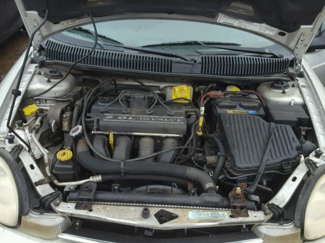 1B3ES46C61D151851 - 2001 DODGE NEON SE SILVER photo 7