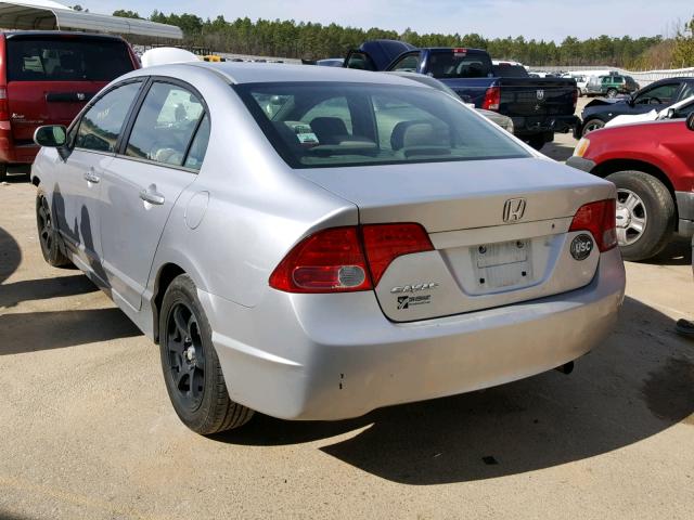 1HGFA16566L029446 - 2006 HONDA CIVIC LX SILVER photo 3