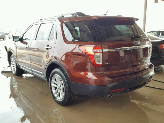 1FM5K7D80FGB68726 - 2015 FORD EXPLORER X RED photo 3