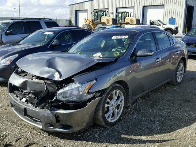 1N4AA5AP8EC914115 - 2014 NISSAN MAXIMA S GRAY photo 2