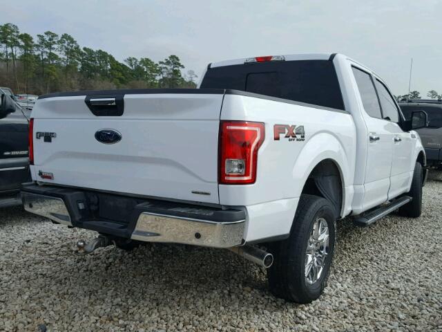 1FTEW1EF4GKF03410 - 2016 FORD F150 SUPER WHITE photo 4