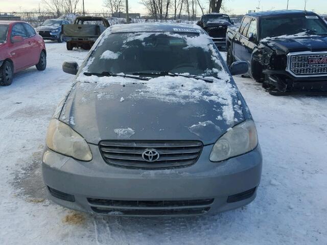 2T1BR32E13C733225 - 2003 TOYOTA COROLLA CE GRAY photo 10