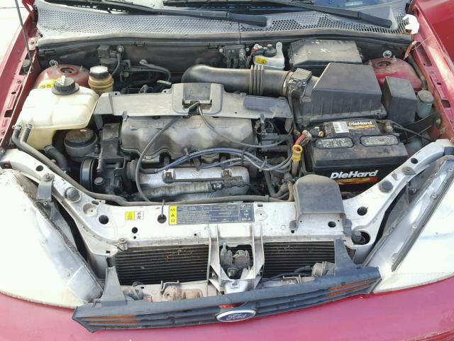 1FAFP34P2YW145828 - 2000 FORD FOCUS SE RED photo 7