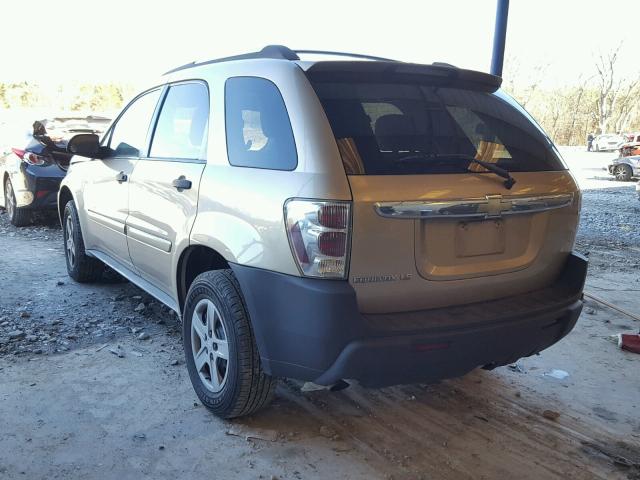 2CNDL13F656145245 - 2005 CHEVROLET EQUINOX LS TAN photo 3