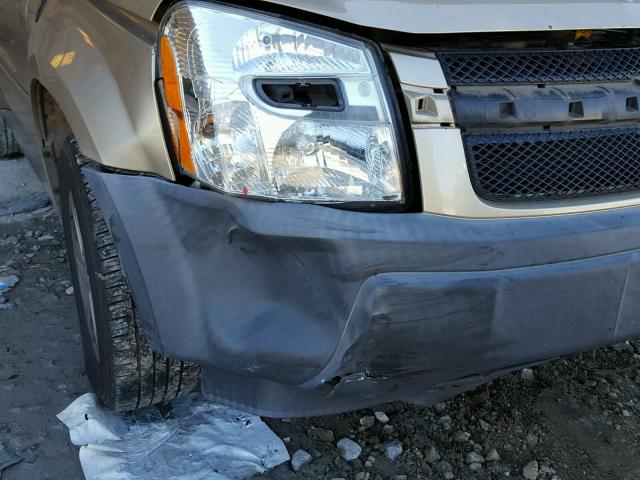 2CNDL13F656145245 - 2005 CHEVROLET EQUINOX LS TAN photo 9