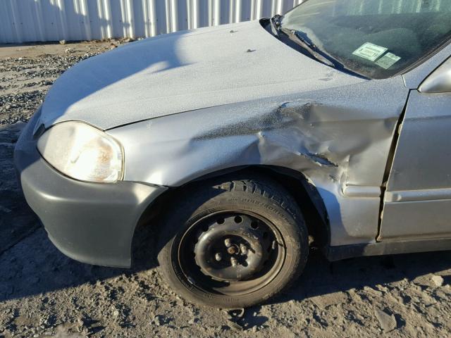 1HGEJ8246XL093084 - 1999 HONDA CIVIC EX ნაცრისფერი ფოტო 9