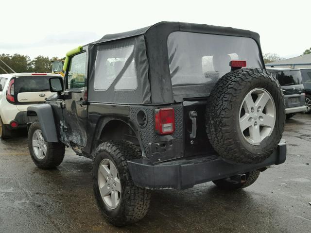 1J4FA24148L501564 - 2008 JEEP WRANGLER X BLACK photo 3