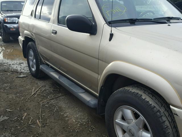 JN8DR09Y62W702599 - 2002 NISSAN PATHFINDER GOLD photo 9