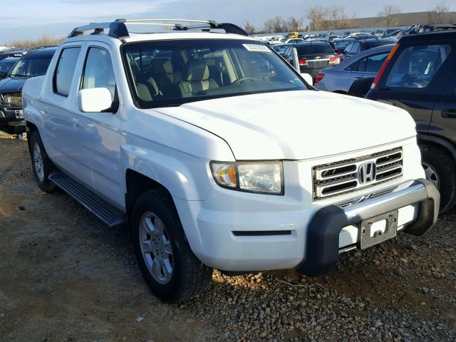 2HJYK16516H569882 - 2006 HONDA RIDGELINE WHITE photo 1