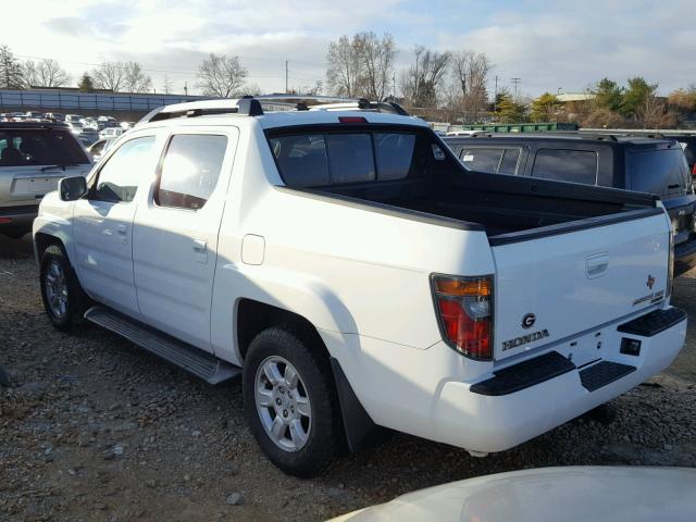 2HJYK16516H569882 - 2006 HONDA RIDGELINE WHITE photo 3