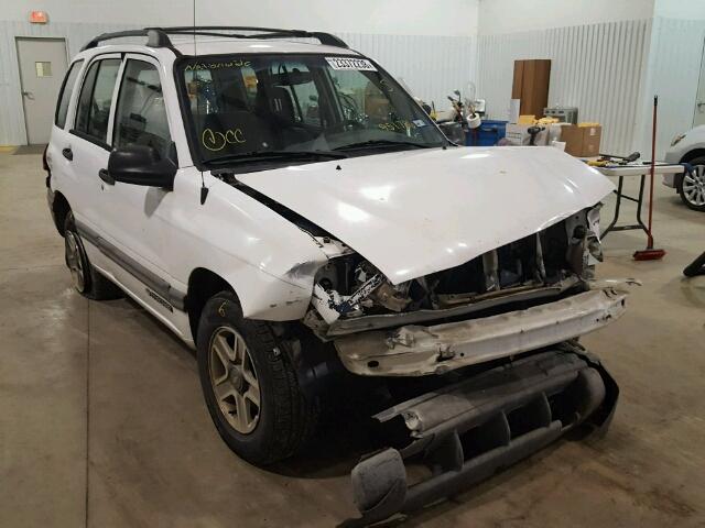 2CNBE13C126951786 - 2002 CHEVROLET TRACKER WHITE photo 1