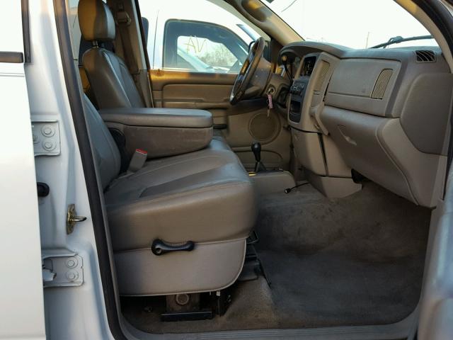 3D7KU28C74G150721 - 2004 DODGE RAM 2500 S WHITE photo 5