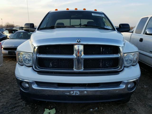 3D7KU28C74G150721 - 2004 DODGE RAM 2500 S WHITE photo 9