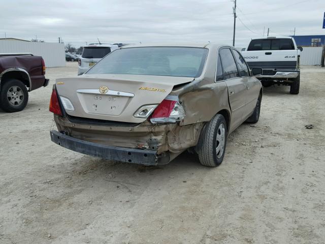 4T1BF28B01U135851 - 2001 TOYOTA AVALON XL GOLD photo 4