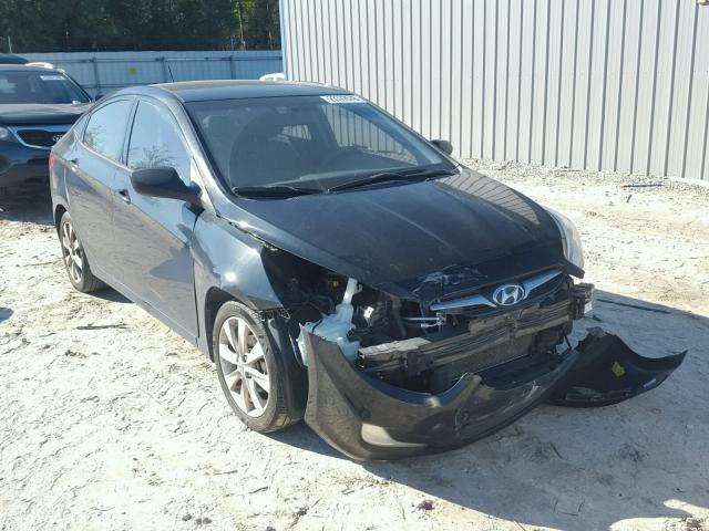 KMHCU4AE1EU765670 - 2014 HYUNDAI ACCENT GLS BLACK photo 1