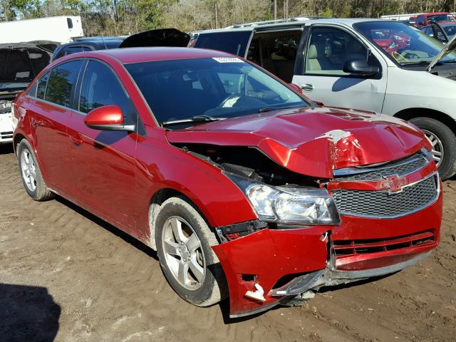 1G1PC5SB1D7104701 - 2013 CHEVROLET CRUZE LT RED photo 1