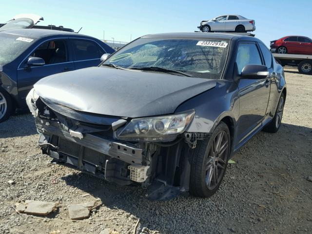 JTKJF5C72B3010757 - 2011 TOYOTA SCION TC GRAY photo 2