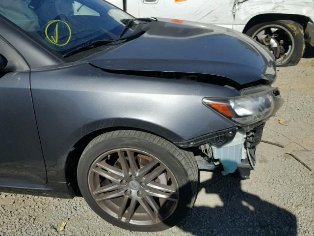 JTKJF5C72B3010757 - 2011 TOYOTA SCION TC GRAY photo 9