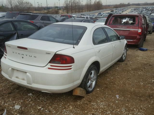 1B3EL36R14N151184 - 2004 DODGE STRATUS SE WHITE photo 4