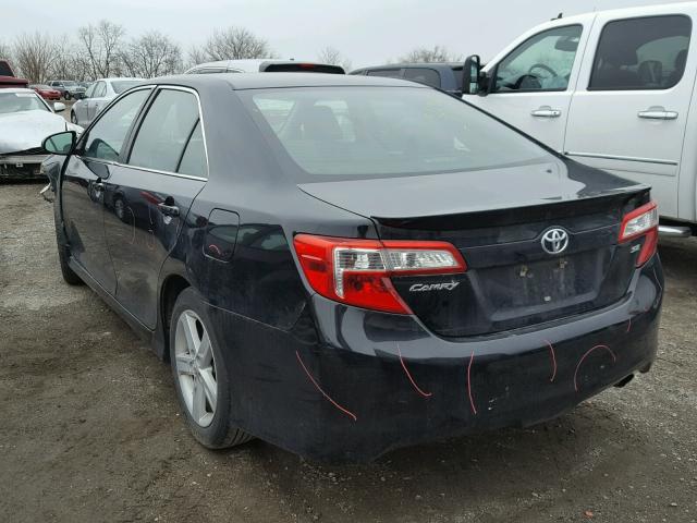 4T1BF1FK2DU274381 - 2013 TOYOTA CAMRY L BLACK photo 3