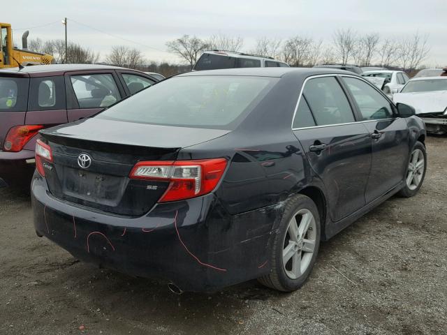 4T1BF1FK2DU274381 - 2013 TOYOTA CAMRY L BLACK photo 4