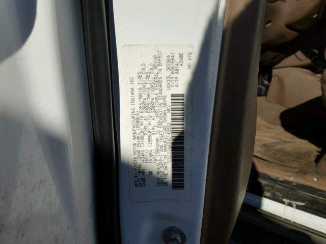 5TDZT34A83S145582 - 2003 TOYOTA SEQUOIA SR WHITE photo 10