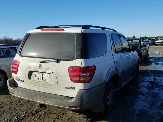 5TDZT34A83S145582 - 2003 TOYOTA SEQUOIA SR WHITE photo 4