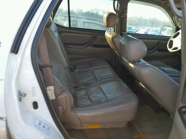 5TDZT34A83S145582 - 2003 TOYOTA SEQUOIA SR WHITE photo 6