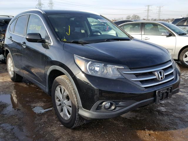 5J6RM4H77CL032302 - 2012 HONDA CR-V EXL BLACK photo 1