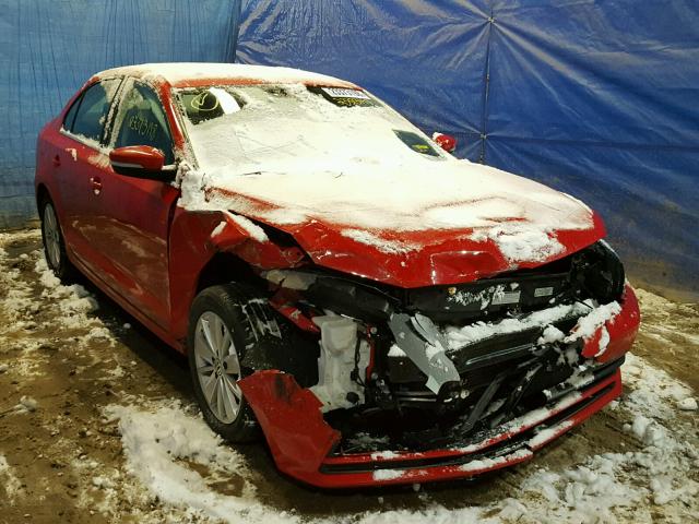 3VWD07AJXFM354600 - 2015 VOLKSWAGEN JETTA SE RED photo 1