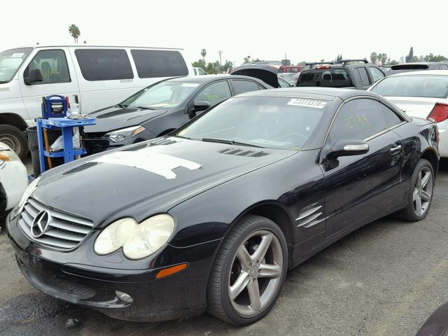 WDBSK75F04F072407 - 2004 MERCEDES-BENZ SL 500 BLACK photo 2