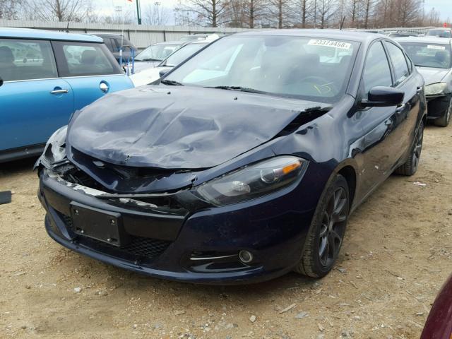 1C3CDFBB0FD405090 - 2015 DODGE DART SXT BLUE photo 2