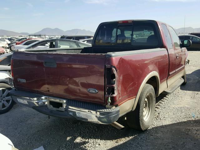 1FTRX17L0XKB03975 - 1999 FORD F150 BURGUNDY photo 4