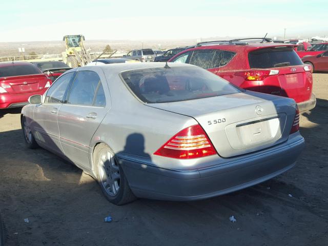 WDBNG75J43A346626 - 2003 MERCEDES-BENZ S 500 SILVER photo 3
