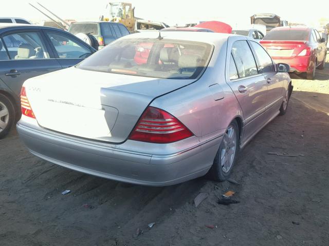 WDBNG75J43A346626 - 2003 MERCEDES-BENZ S 500 SILVER photo 4