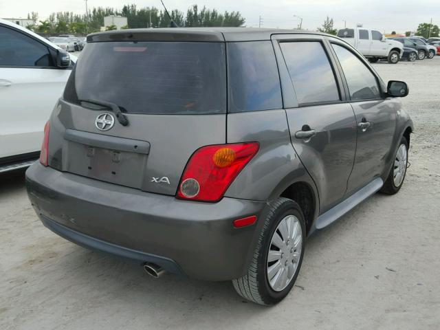 JTKKT624150106489 - 2005 TOYOTA SCION XA GRAY photo 4